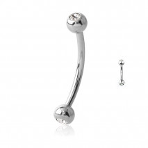 Piercing arcade 10mm avec boules et crystals blanc Vedy Piercing arcade3,49 €