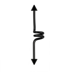 Piercing industriel ressort 38mm noir avec pointes Xuko Piercing oreille5,90 €