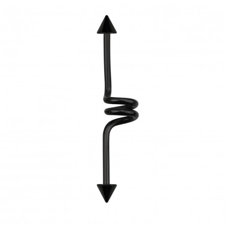 Piercing industriel ressort 38mm noir avec pointes Xuko Piercing oreille5,90 €