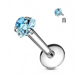 Piercing labret 8mm lèvre en cœur bleu Ryuaz Piercing labret3,90 €