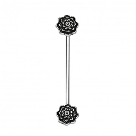 Piercing industriel de 35mm avec deux roses noire Saqy Piercing oreille6,20 €