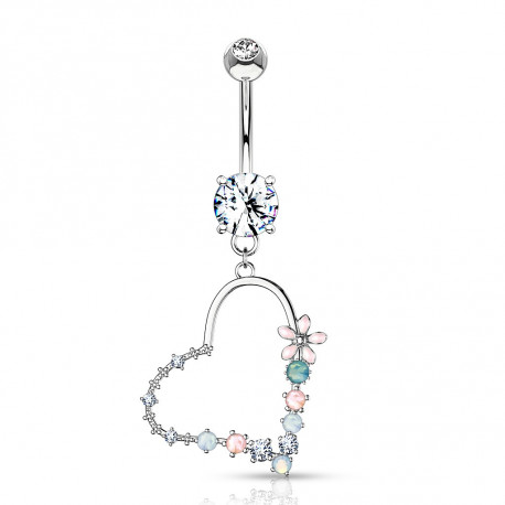 Piercing arcade 8 mm anodisé rose