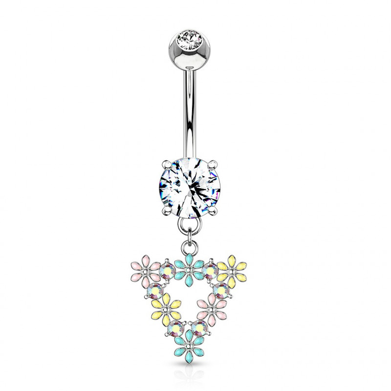 Piercing nombril avec un triangle de fleurs Kux Piercing nombril6,80 €