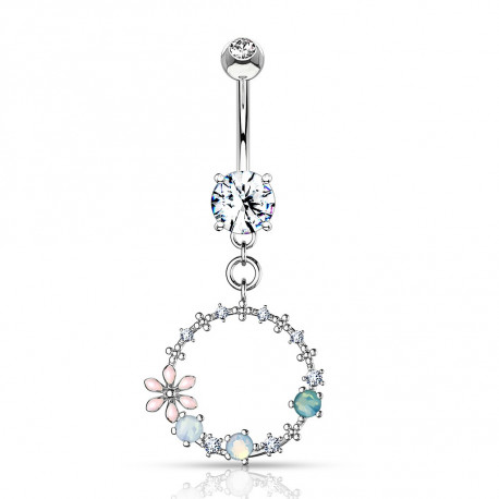 Piercing nombril avec un cercle de fleurs Kiko Piercing nombril6,80 €