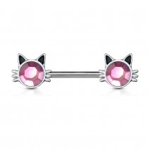 Piercing arcade 8 mm anodisé rose