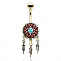 Piercing arcade 8 mm anodisé rose