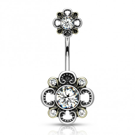 Piercing arcade 8 mm anodisé rose