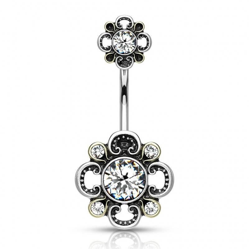Piercing nombril avec une fleur vintage blanche Gado Piercing nombril6,49 €
