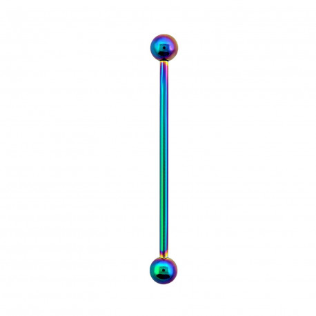 Piercing industriel 35mm arc en ciel avec boules de 4mm Pukoj Piercing oreille4,80 €