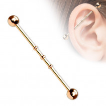 Piercing arcade 8 mm anodisé rose