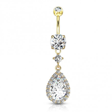 Piercing arcade 8 mm anodisé rose