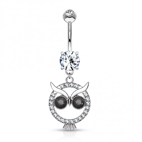 Piercing nombril hibou en crystal et yeux noir Loxy Piercing nombril7,49 €