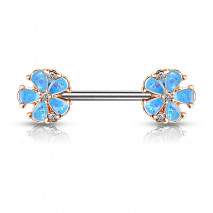 Piercing arcade 8 mm anodisé rose