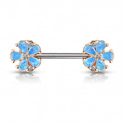 Piercing arcade 8 mm anodisé rose