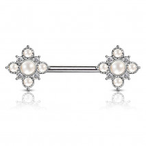Piercing téton 12mm square vintage avec perles Gaop Piercing téton4,80 €