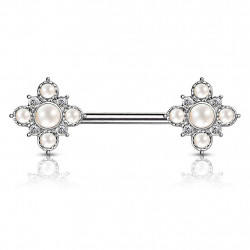 Piercing arcade 8 mm anodisé rose