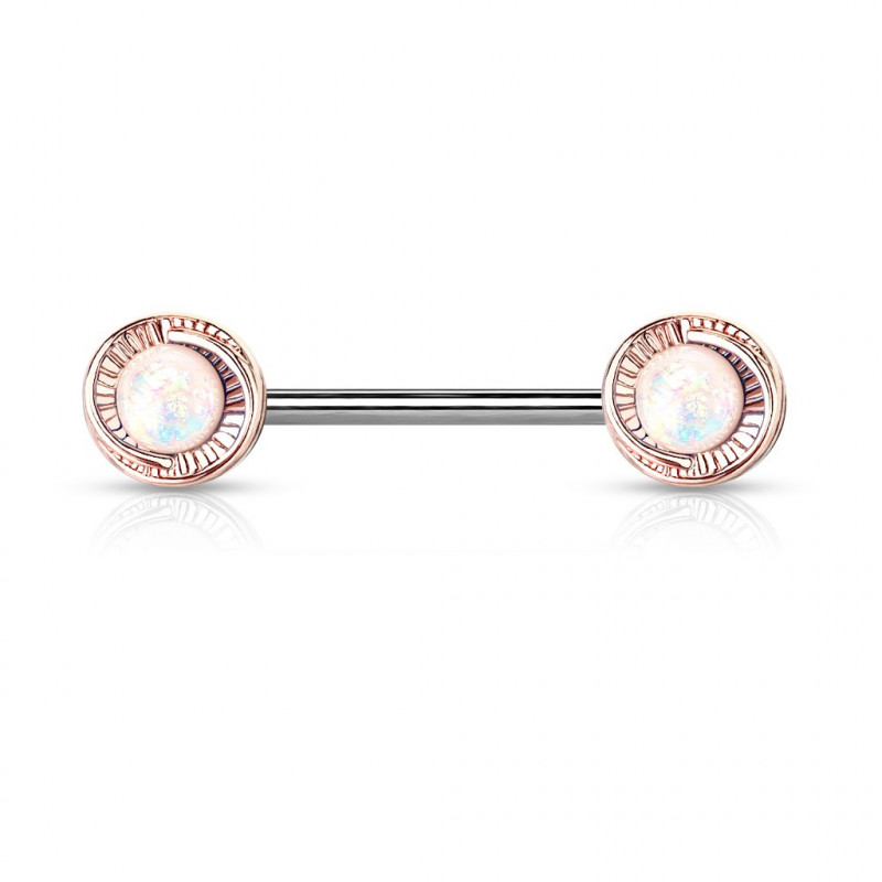 Piercing arcade 8 mm anodisé rose