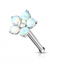 Piercing nez droit avec une fleur en opaline blanche Suxik Piercing nez5,90 €