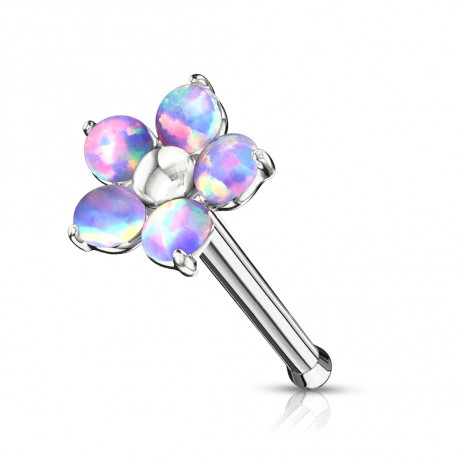 Piercing nez droit avec une fleur en opaline violette Siko Piercing nez5,90 €