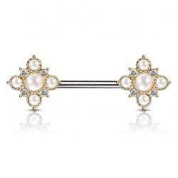 Piercing arcade 8 mm anodisé rose