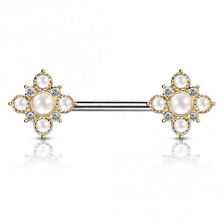 Piercing arcade 8 mm anodisé rose