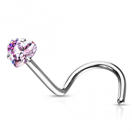 Piercing arcade 8 mm anodisé rose
