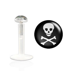 Piercing labret lèvre 6mm avec une tête de mort Doka Piercing labret3,25 €