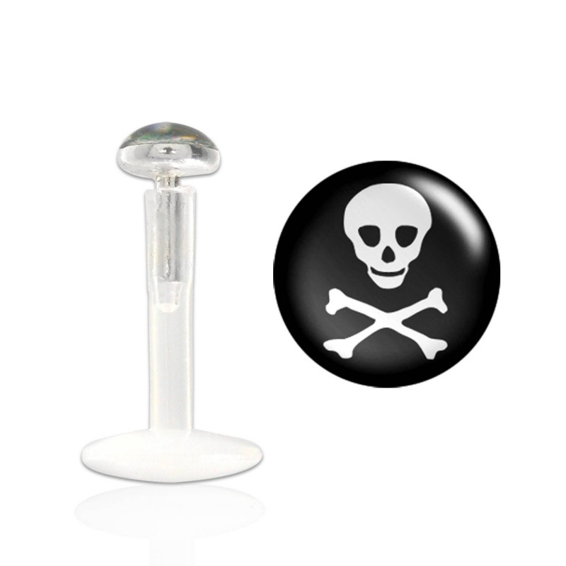Piercing labret lèvre 6mm avec une tête de mort Doka Piercing labret3,25 €