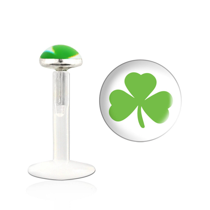 Piercing labret lévre 6mm trèfle Puax Piercing labret3,25 €
