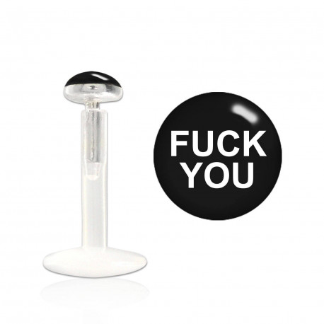 Piercing labret 10mm lévre Fuck you Sika Piercing labret3,25 €