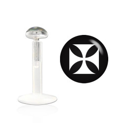 Piercing labret 10mm lévre croix chopper Wok Piercing labret3,25 €