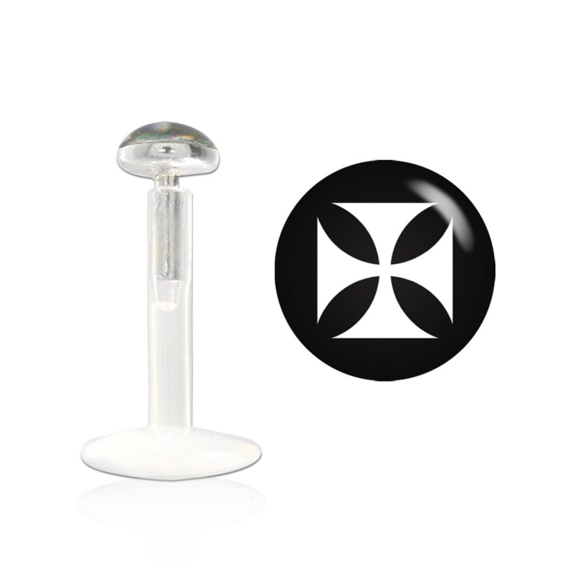 Piercing labret 6mm lévre croix chopper Waq Piercing labret3,25 €