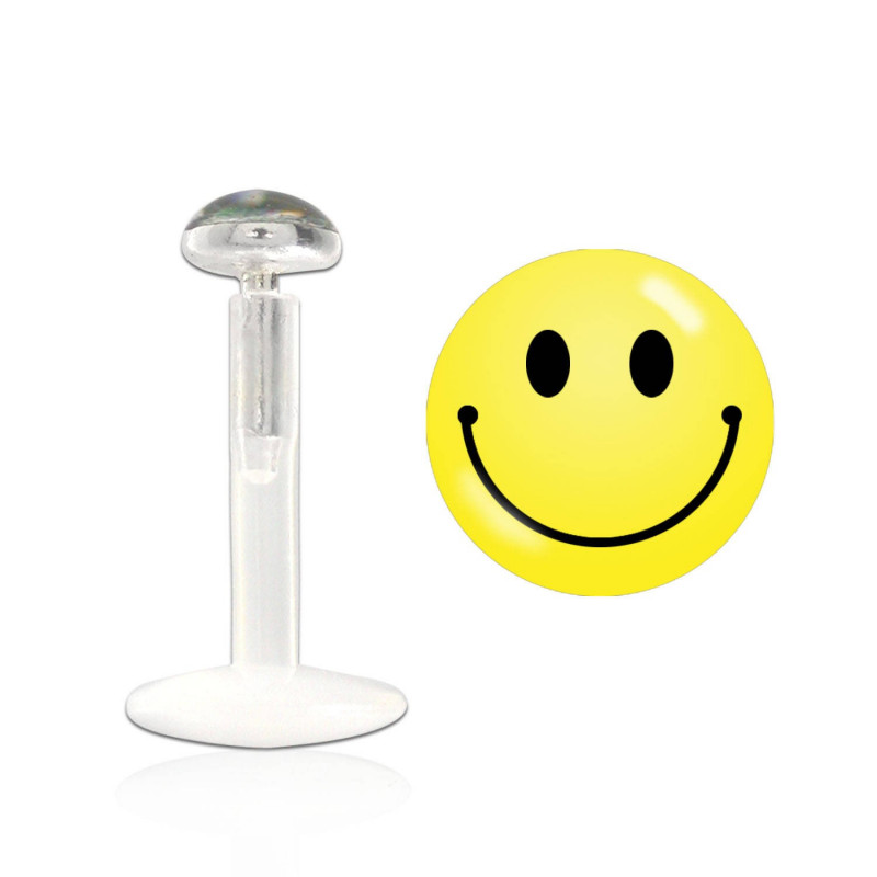 Piercing labret 6mm smiley jaune Ahik Piercing labret3,25 €