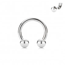 Piercing fer à cheval 11 x 1,2mm acier et boules Pyts Piercing oreille3,60 €