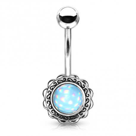 Piercing arcade 8 mm anodisé rose