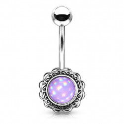 Piercing arcade 8 mm anodisé rose