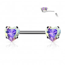 Piercing arcade 8 mm anodisé rose