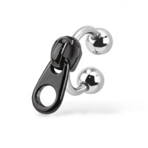 Piercing labret fer à cheval fermeture éclair noir Piercing labret2,50 €