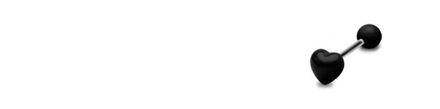 Piercing langue coeur