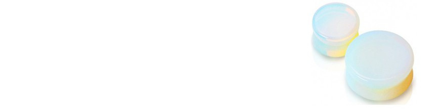 Piercing oreille blanc