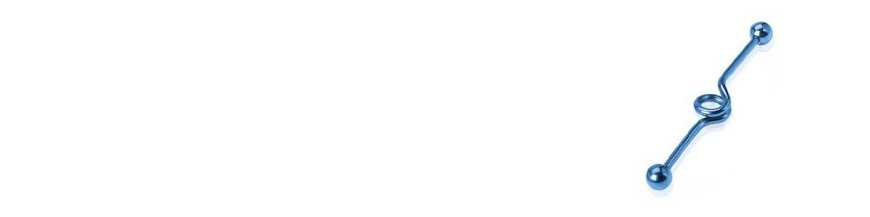 Piercing oreille industriel