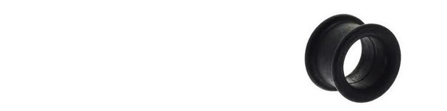 Tunnel ou plug, piercing d'oreille acier ou silicone