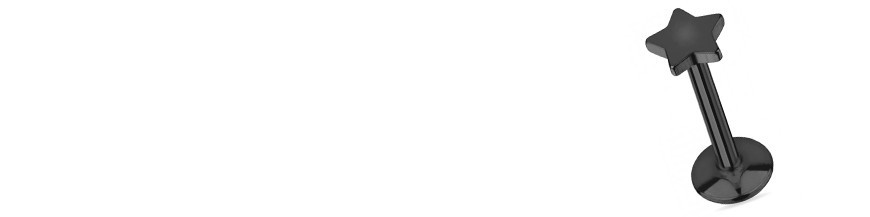 Piercing lèvre étoile