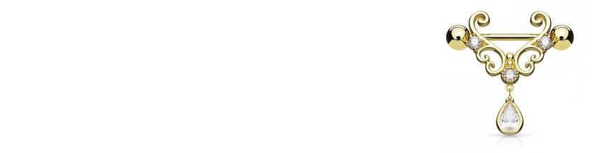 Piercing téton zirconium