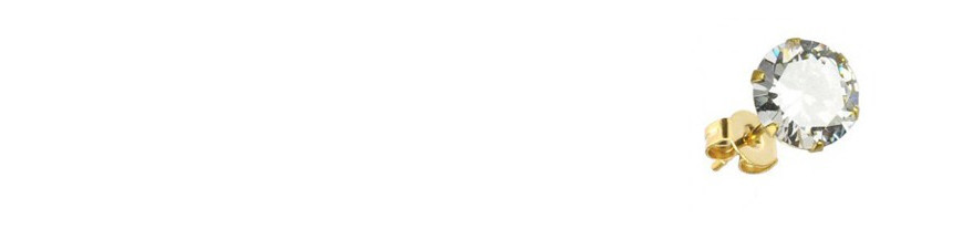 Bijoux d'oreilles plaqué or, jaune ou doré