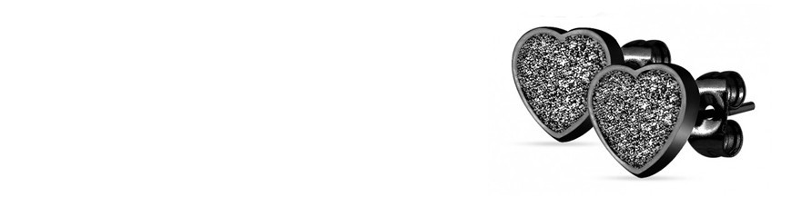 Boucles d'oreilles noir