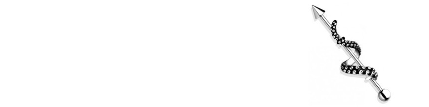 Piercing oreille industriel 35mm