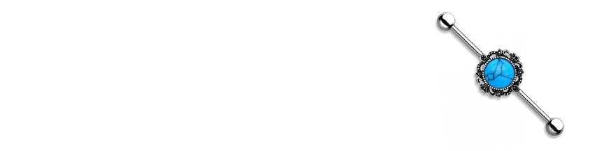 piercing industriel de 48mm en bioflex.