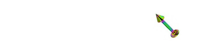 Piercing lèvre vert