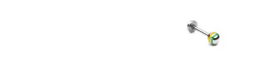 Piercing labret lèvre doré, jaune, plaqué or.